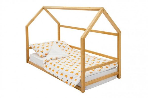 Children's house bed Svogen 70x160 cm color wood