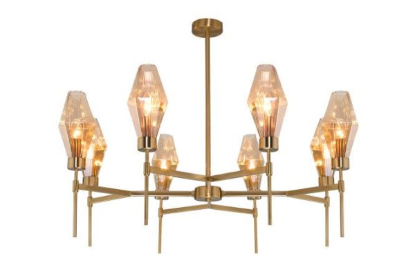 Ceiling lamp EUROSVET Prism 14 sq.m., 90x68x90 cm, E14