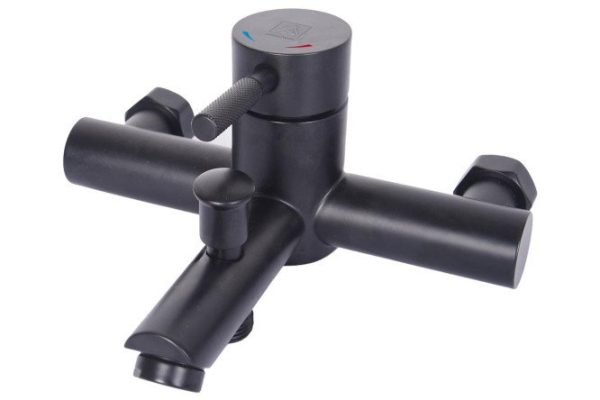 Bath mixer with shower set 35-05 solid black