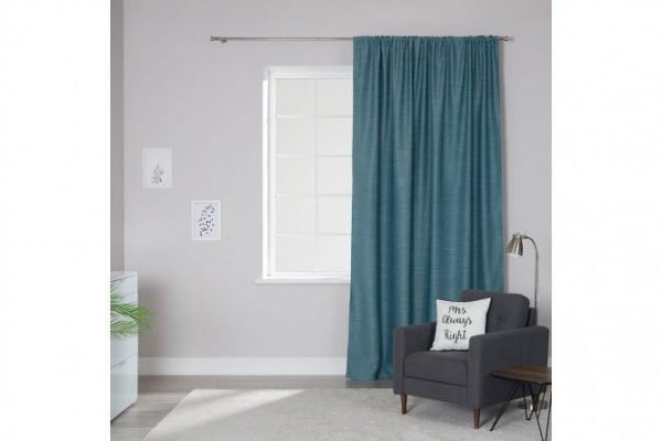 Ribbon curtain ESTUDI BLANCO Dafne 200x280 cm, 1 piece, turquoise color