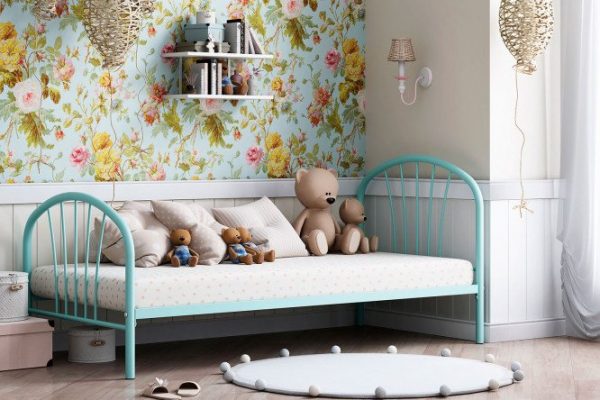 Bed Evora 90x190 cm color blue