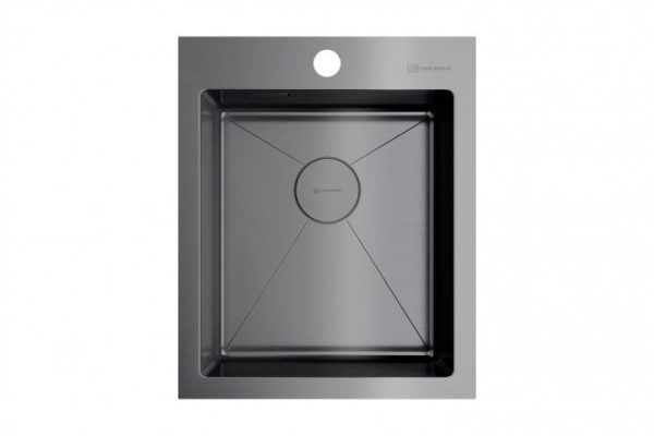 Inset sink OMOIKIRI Akisame 41-GM 4973094, burnished steel 41x51x20 cm