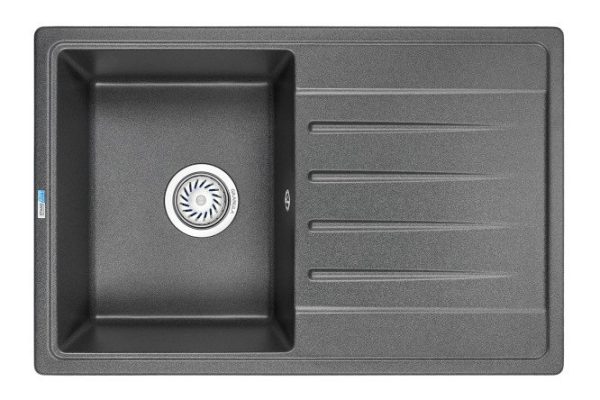 Inset sink with drainer GRANULA Standart 7602 76x50x19 cm