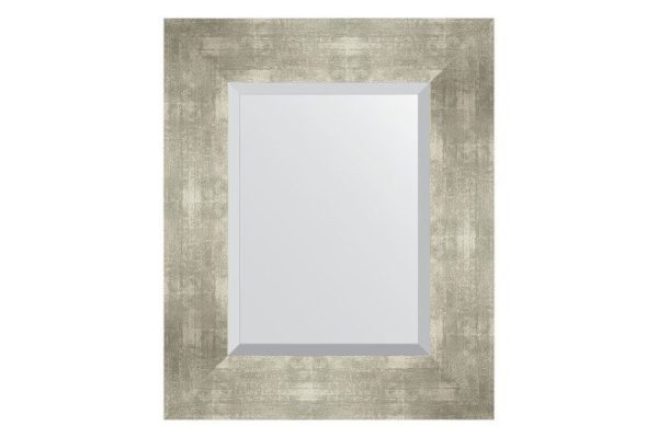 Wall mirror with bevel in a baguette frame EVOFORM aluminum 56x76 cm