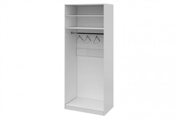 Amelie wardrobe frame white gloss