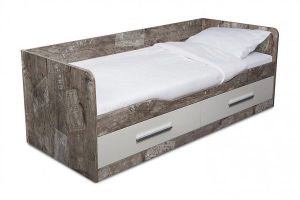 Hudson bed 80x200 cm color City Finder, quartz