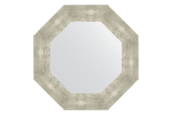 Wall mirror in a baguette frame EVOFORM Octagon BY 3811, aluminum 56.6x56.6 cm