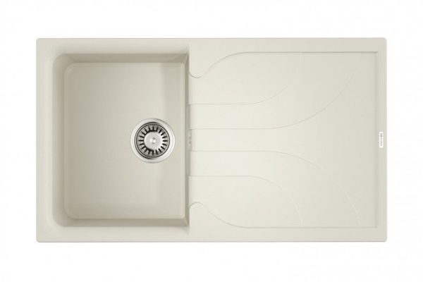 Inset sink with wing OMOIKIRI Yasugata 86-WH 4993871, white 86x50x21 cm