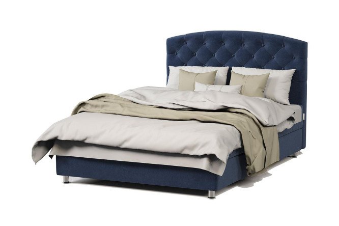Bed with lifting mechanism Premium color blue (midnight) 100x198 cm
