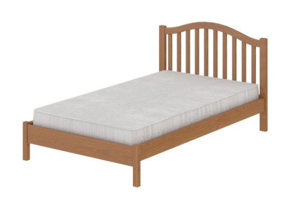 Bed with low footboard XIX MT color alder 90x200 cm