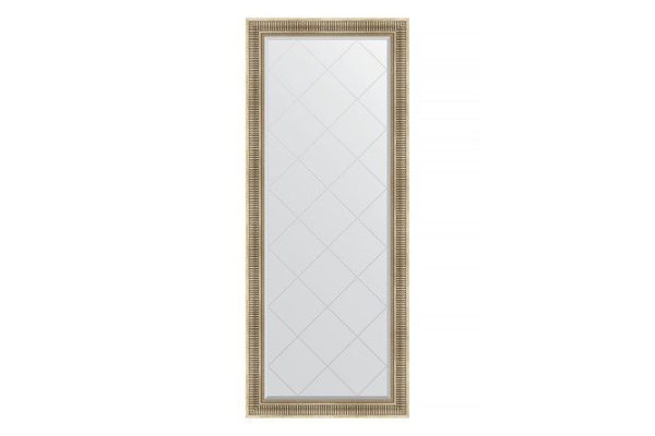 Floor mirror with engraving in a baguette frame EVOFORM BY 6321 silver aqueduct 82x202 cm