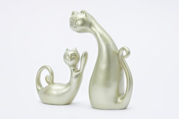 Composition of Cat figurines 17x26.5x9 cm