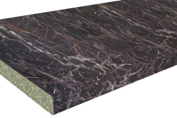 Table top Marquina marble black 240x60x3.8 cm