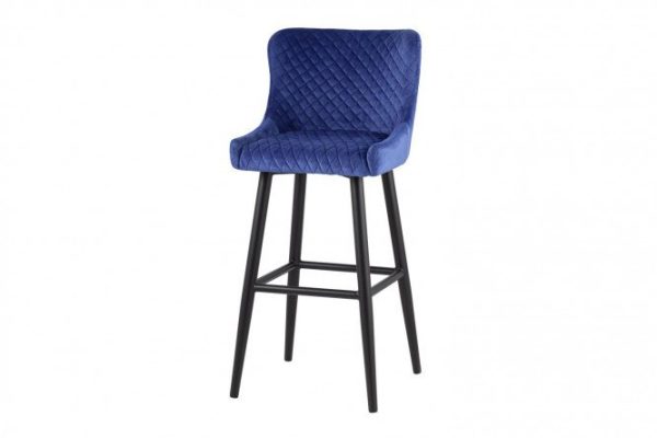 Bar stool Stitch 48x109x42 cm, blue, black