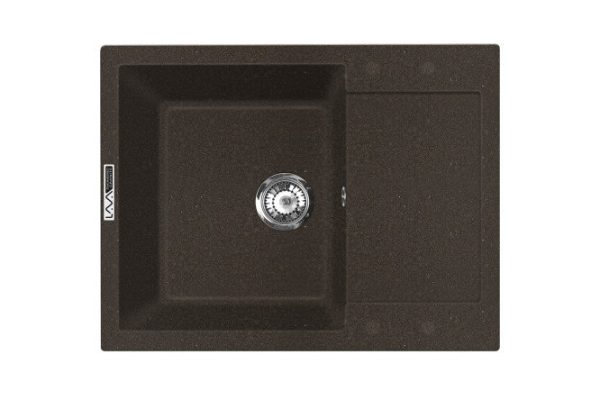 Inset sink with drainer LAVA L7.CFF 62x50x20 cm