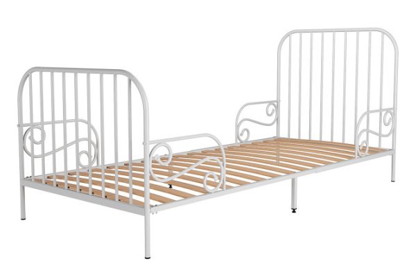 Extension bed Albina 80x130 cm color white moiré