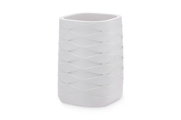 Glass for toothbrushes Aurora 7.2x10.6x7.2 cm, Polyresin