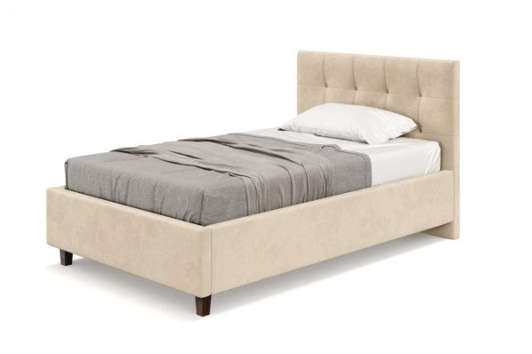Bed with lifting mechanism Titan, beige 120x200 cm
