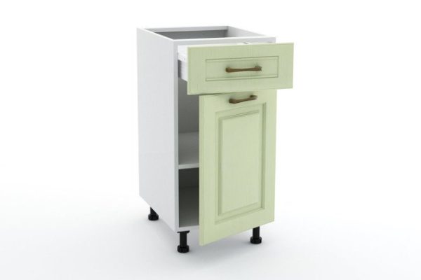 Set of fronts for a floor cabinet with a drawer Bella