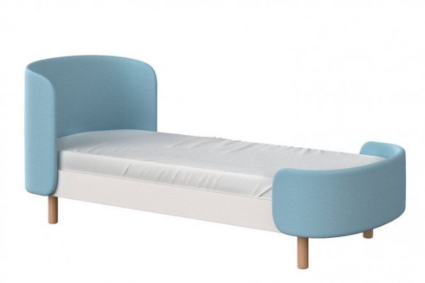Bed KIDI soft 67x167 cm color white, blue
