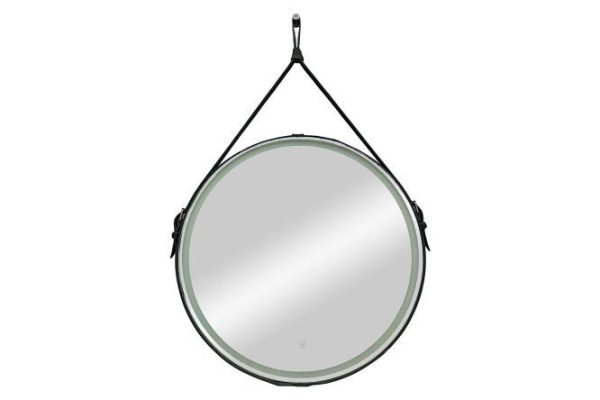 Belt mirror ALCORA Accent Black Led 65x65x2.5 cm