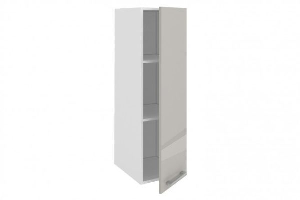 Front for Amika cabinet 29.6x95.6 cm, pearlescent gray glossy color