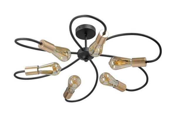 Chandelier V3076-1/6PL 18 sq.m., 77x24x77 cm, E27