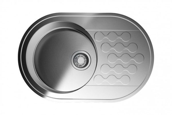 Inset sink with wing OMOIKIRI Kasumigaura 77-IN 4993728, stainless steel 77x48x18 cm