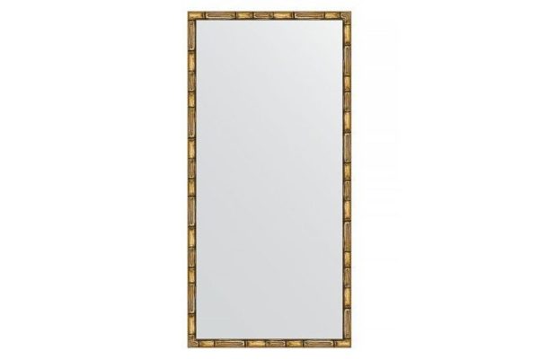 Wall mirror in a baguette frame EVOFORM golden bamboo 47x91 cm
