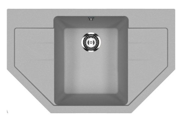 Inset sink with drainer ULGRAN u-609 342 79x49x20 cm