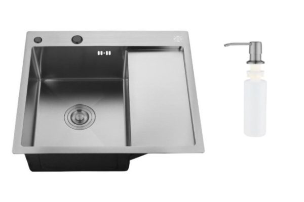 Inset sink with dispenser and wing PMC MRK 7851L 78x51x18 cm