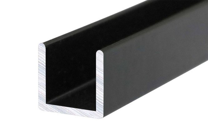 End strip for panels SOYUZ 1010 600 mm, black