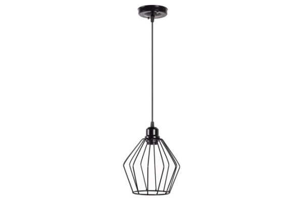 Hanging lamp 21VEK-SVET 1125/1 BK 5 sq.m., 20x20x20 cm, E27