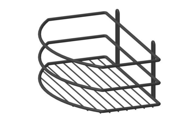 Straight shelf 1-tier P0001958 wall-mounted 25x10.5x15 cm