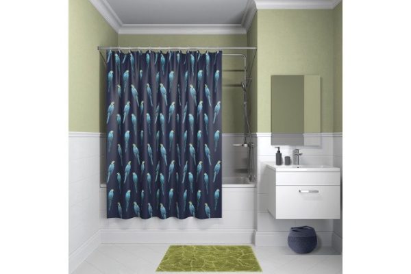 Bathroom curtain IDDIS B08P218i11 Polyester, 180x200 cm
