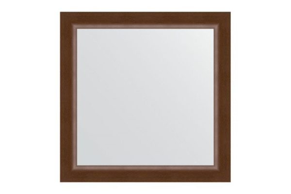 Wall mirror in a baguette frame EVOFORM walnut 66x66 cm