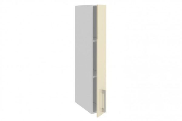 Front for Amika cabinet 15x96 cm, glossy vanilla color