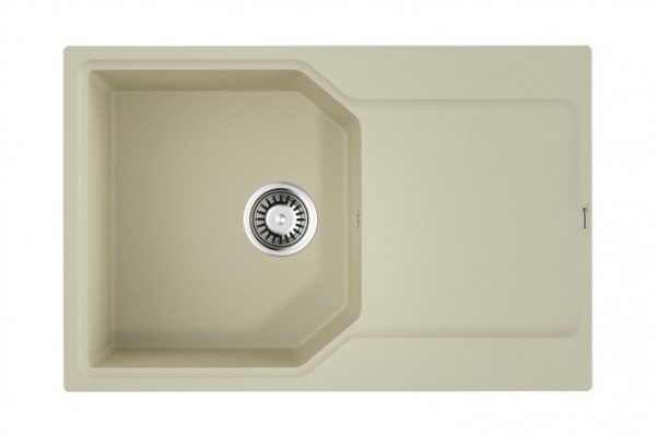 Inset sink with drainer OMOIKIRI Yonaka 78-BE 4993702, vanilla 78x51x19 cm