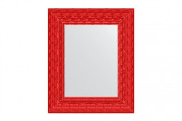 Wall mirror in a baguette frame EVOFORM BY 3900 red wave 47x57 cm