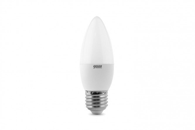 LED lamp Gauss Elementary Candle 420lm 3000K 6W, E27, Cold light 4100