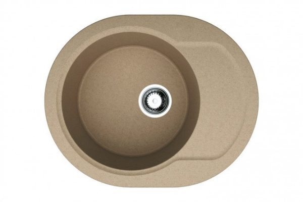 Inset sink with drainer OMOIKIRI Manmaru 62-CA 4993352, caramel 62x50x19 cm