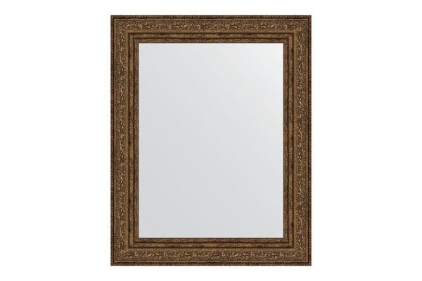 Wall mirror in a baguette frame EVOFORM BY 3009 vignette aged bronze 40x50 cm