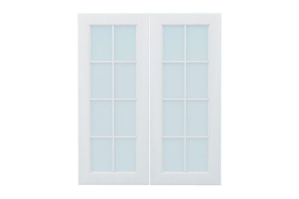 Set of fronts for Bella cabinet 39.6x95.6 cm, white wood color
