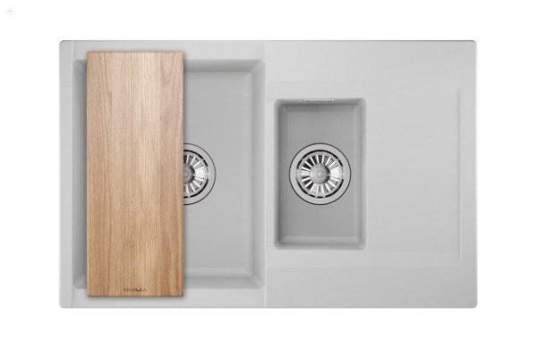 Inset sink GRANULA Estetica 7808 with drainer 78x50x22 cm