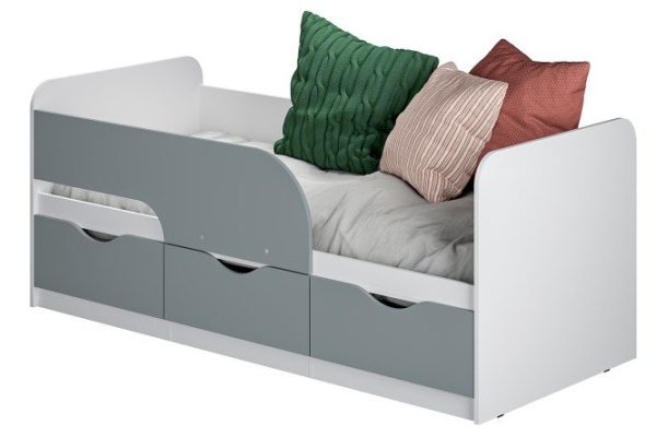 Bed Standard 80x186 cm color white, Charlie Breeze