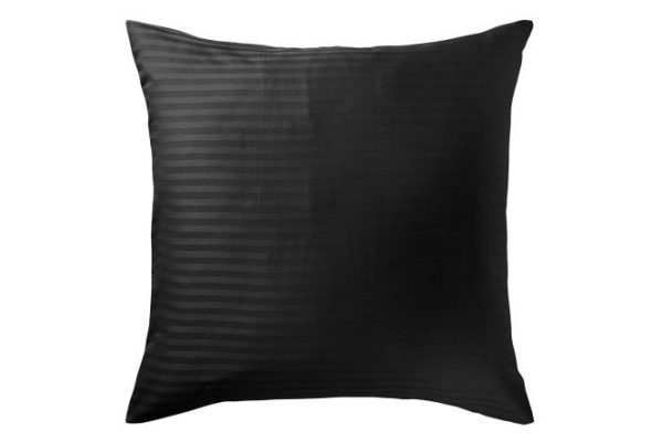 Set of pillowcases Stripe Premium Black 70x70 cm, Stripe-satin, 2 pcs.