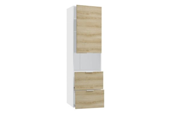 Chloe facade of cabinet-case for oven with microwave 59.6x50.3 cm, color Carpathian spruce