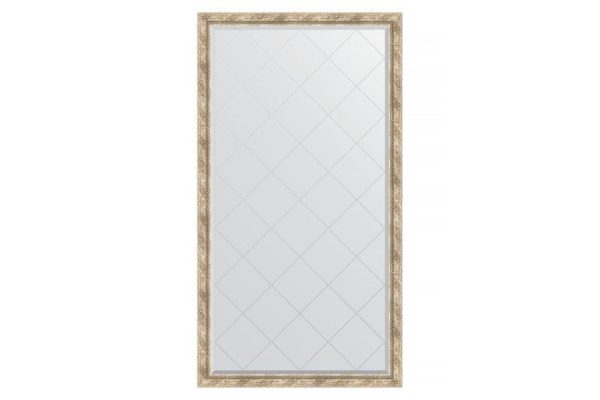 Floor mirror with engraving in a baguette frame EVOFORM BY 6344 Provence with weaving 108x198 cm