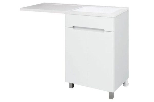 Floor stand RUNO Parma 58 cm, frame color white, facade white