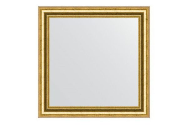 Wall mirror in a baguette frame EVOFORM antique gold 66x66 cm